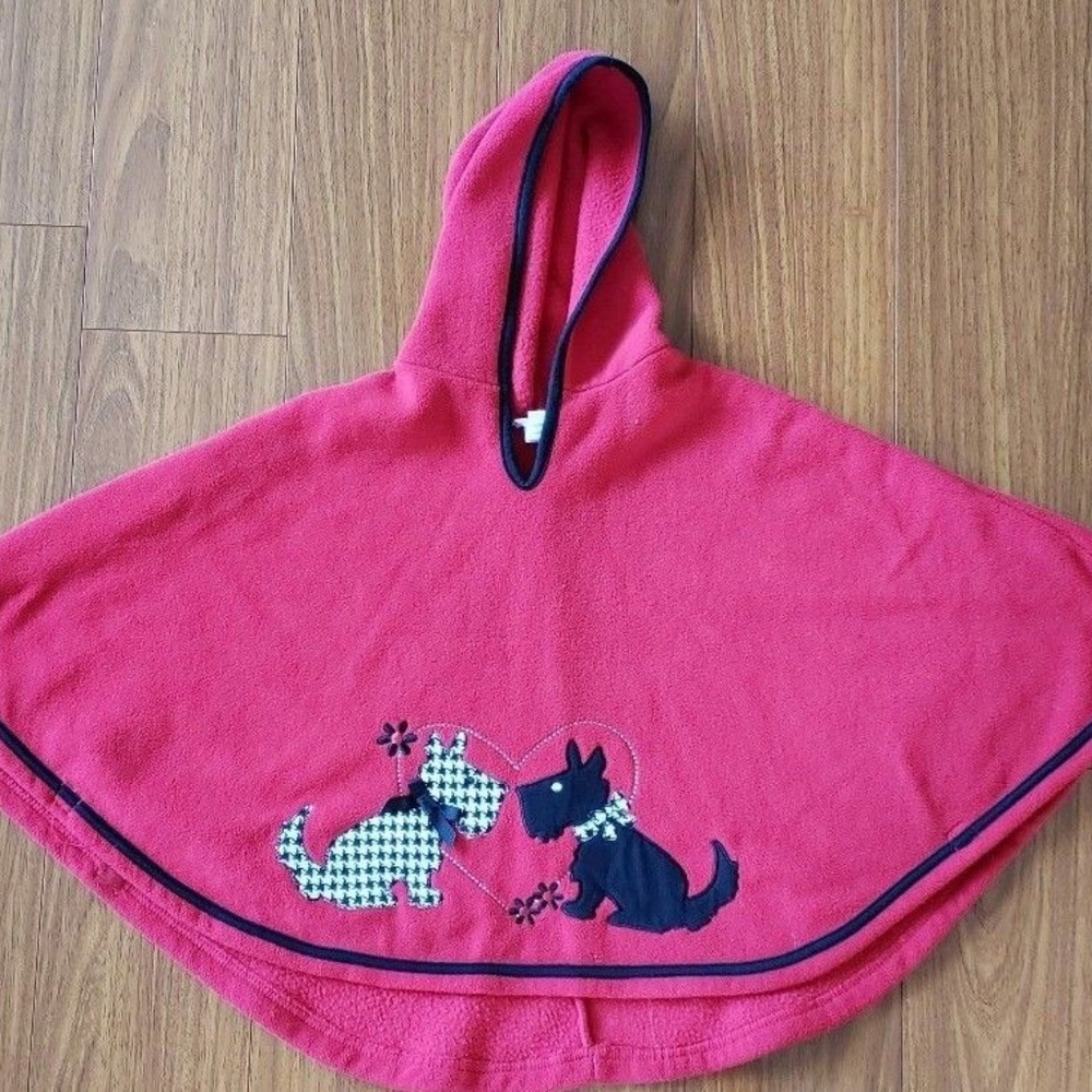 Girls Good Lad Fashion Cape Red One Size